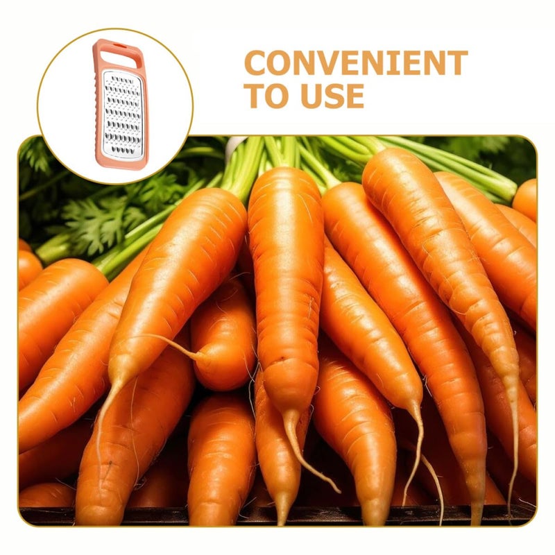 4Pcs Multi Function Potato Carrot Grater Orange Kitchen Vegetable Slicer Set - Image 4