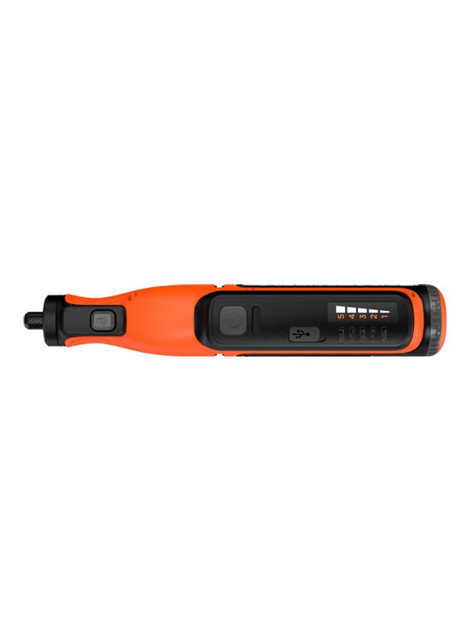 BLACK+DECKER Cordless Multifunctional Rotary Tool With 53 Accessories And Kitbox 7.2V 1.5Ah BCRT8IK-XJ Orange/Black - Image 2