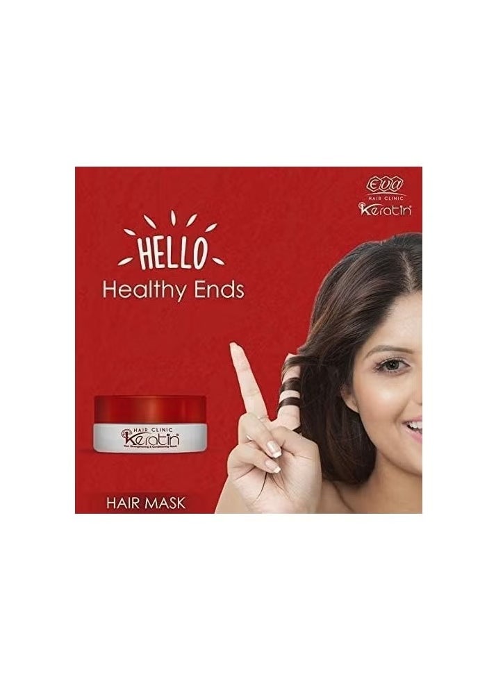 Eva E Keratin Hair Strengthening and Conditioning Mask - 200 ml  - Image 3