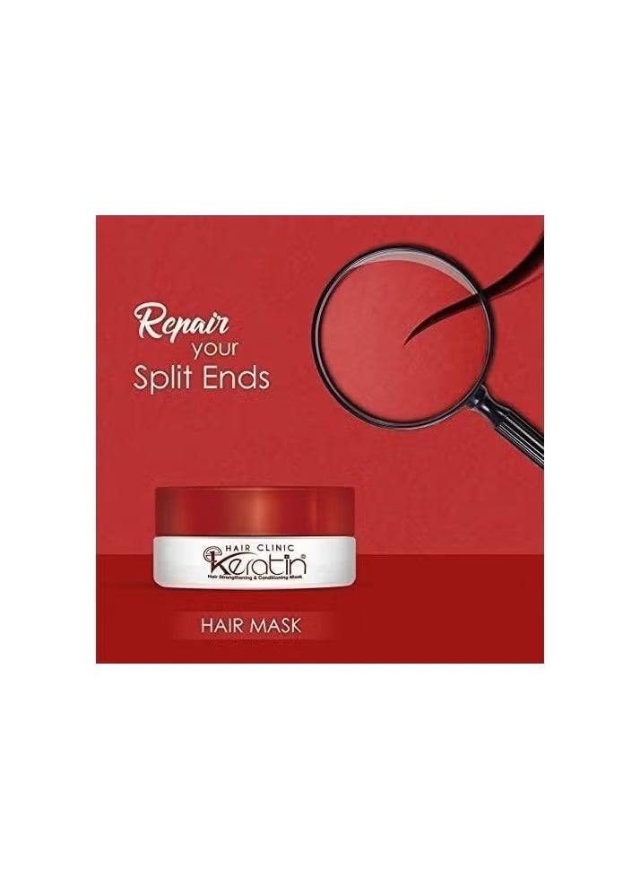 Eva E Keratin Hair Strengthening and Conditioning Mask - 200 ml  - Image 4