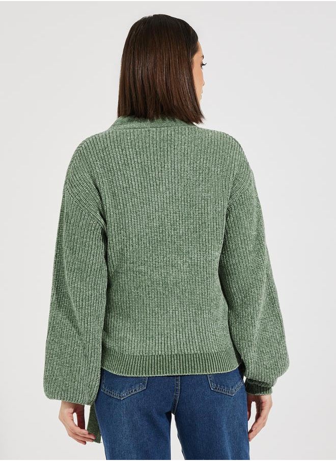 Styli - Regular Fit Short Length Wrap Sweater - Image 1