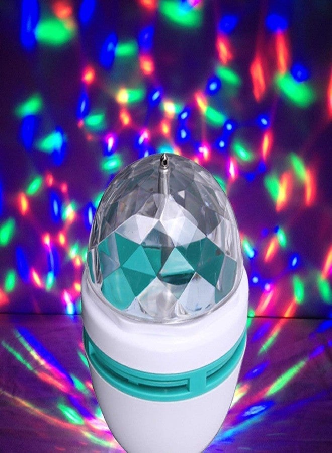 Birud® 360 Degree Rotating Crystal Gola LED Bulb, LED Light, LED Disco Light for Party, Function, Diwali, Christmas Decoration - Image 2
