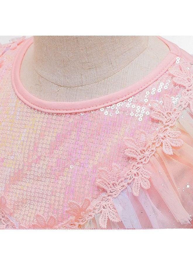fashionhome - 1-Piece Beautiful Princess Cinderella Dress up Costume for Girls Kids Costumes Children Party Birthday Fancy Gown Toddler Baby Girl Summer Clothes Dresses - Image 1
