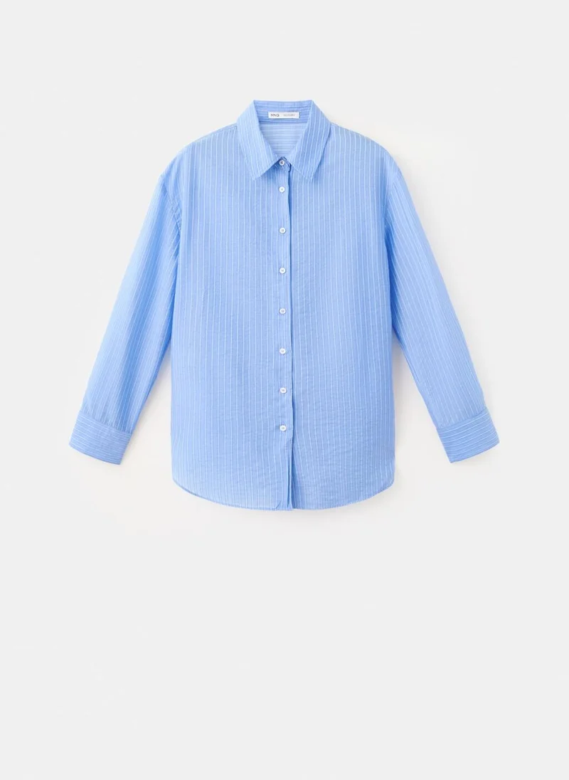Mango  Striped lyocell shirt for Women | Best Price UAE