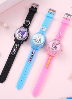 Melody New Sanrio Melody Cartoon Flip Cover Children's Watch (Cover can be rotated)  - Image 3
