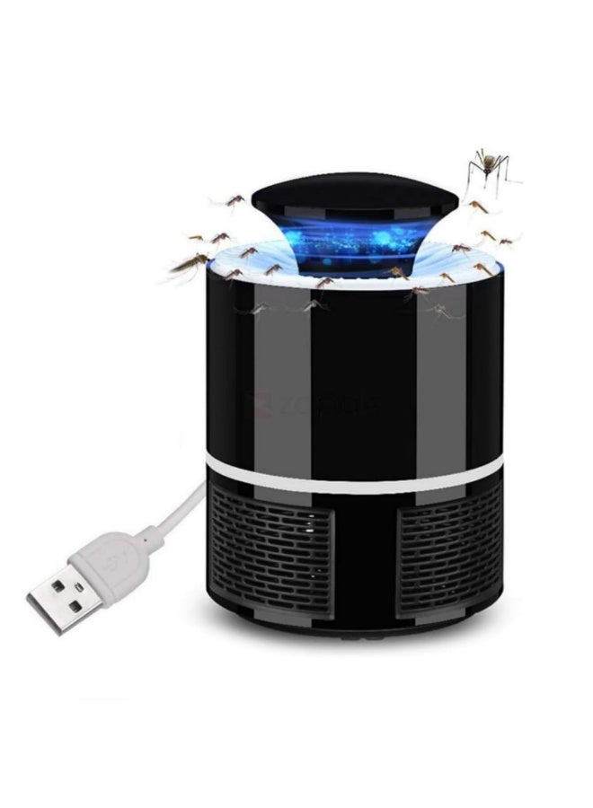 مصباح قاتل البعوض المحمول USB 1 قطعة صامت مع مصيدة ذكية للذباب، قاتل الحشرات الكهربائي للمنزل، المكتب، في الهواء الطلق، ضوء طارد صامت صديق للأطفال - Image 1