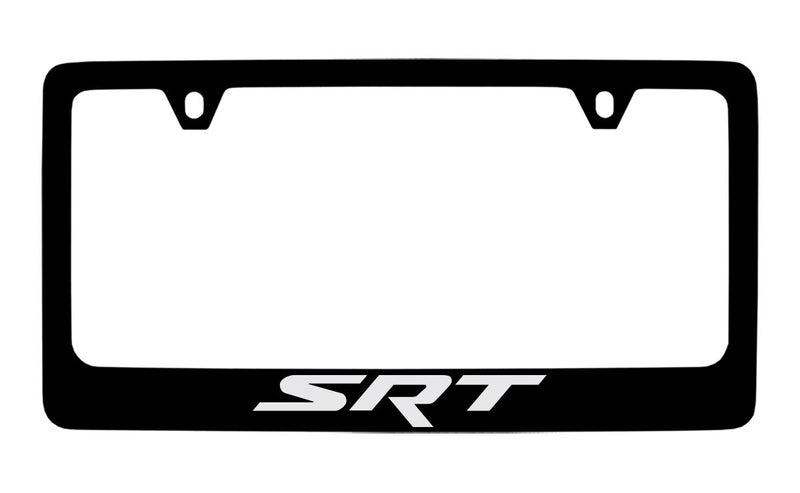 Dodge SRT License Plate Frame 2 Hole BlackWide