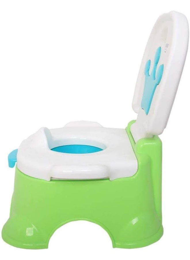 Multi-purpose potty training chair – green with crown design - Image 2
