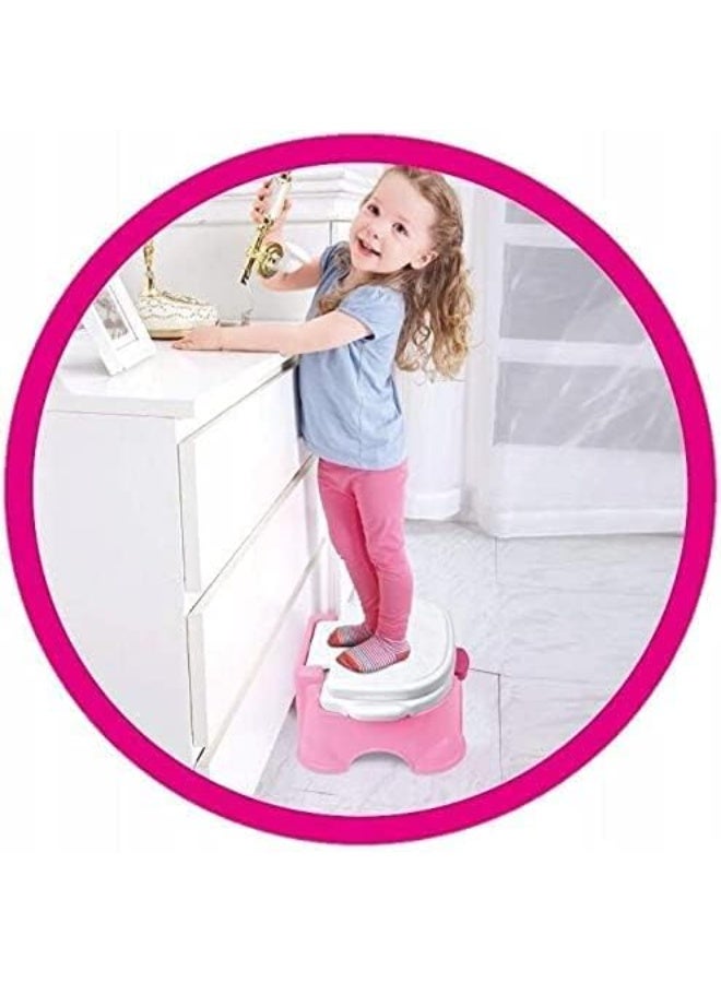 Multi-purpose potty training chair – green with crown design - Image 3