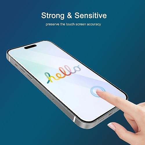 Ailun Screen Protector for iPhone 16 Plus/iPhone 15 Plus/iPhone 15 Pro Max [6.7 Inch] Display 3 Pack Tempered Glass, Dynamic Island Compatible, Case Friendly[Not for iPhone 16 Pro Max 6.9 Inch] - Image 5