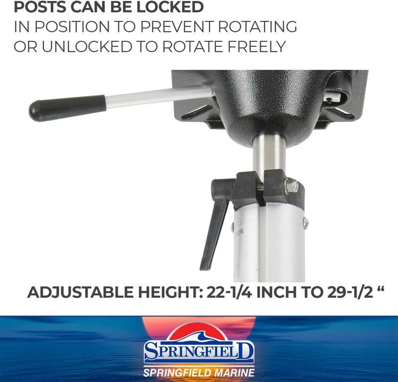 Springfield Marine 1300902 Plug-In Power-Rise Air Ride Pedestal - Adjustable Height 22-1/4" to 28-3/4" - Image 3