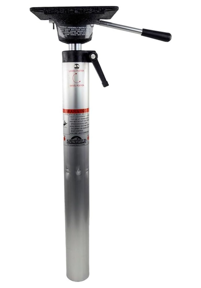 Springfield Marine 1300902 Plug-In Power-Rise Air Ride Pedestal - Adjustable Height 22-1/4" to 28-3/4" - Image 1