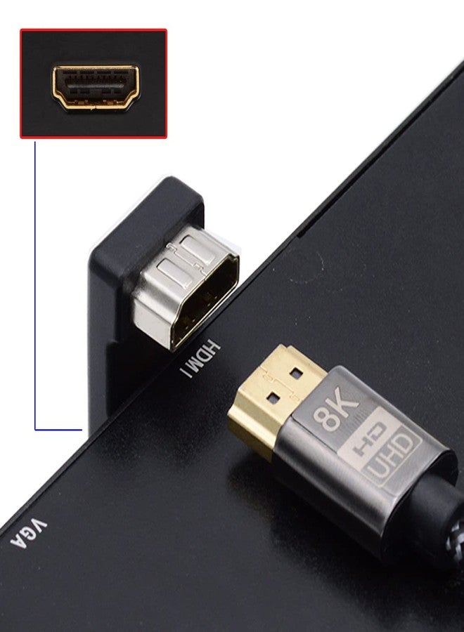 سي واي كابل CY YC° 4K بزاوية 360 درجة لأعلى، شكل حرف U معاكس، خلفي بزاوية، من النوع A HDMI 1.4 ذكر إلى HDMI أنثى، محول تمديد - Image 3