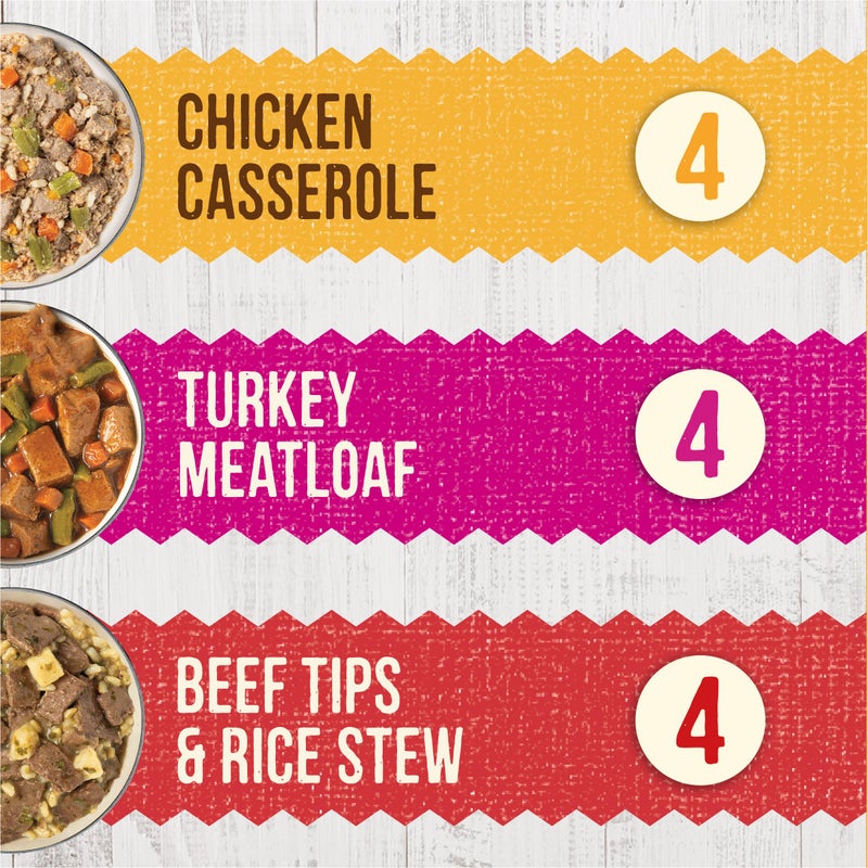 Merrick Kitchen Comforts Wet Dog Food Gravy, Variety Pack Real Meat and Brown Rice Dog Food with Grains - (Pack of 1) 9.5 lb. Cans - Image 2