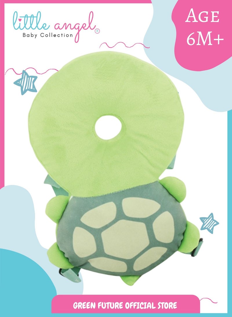 Baby Head Protection Pillow - Soft Cushion Backpack for Infants, Adjustable Safety Helmet for Crawling and Walking, Cute Animal Design for Toddlers - Image 1