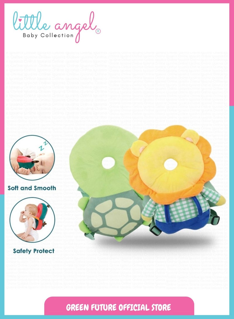 Baby Head Protection Pillow - Soft Cushion Backpack for Infants, Adjustable Safety Helmet for Crawling and Walking, Cute Animal Design for Toddlers - Image 3