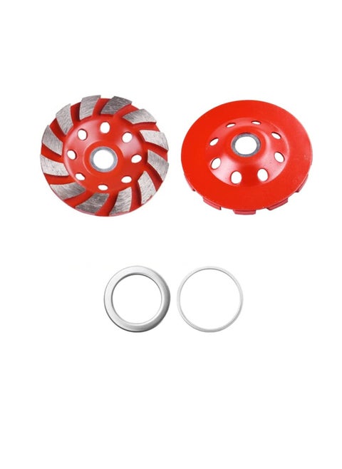 Diamond Cup Shaped Grinding Wheels 12 Segment Turbine Row Grinding Wheels for Angle Grinder Marble Granite Concrete Abrasive Tool Floor leveling tools 9 Inch 230mm