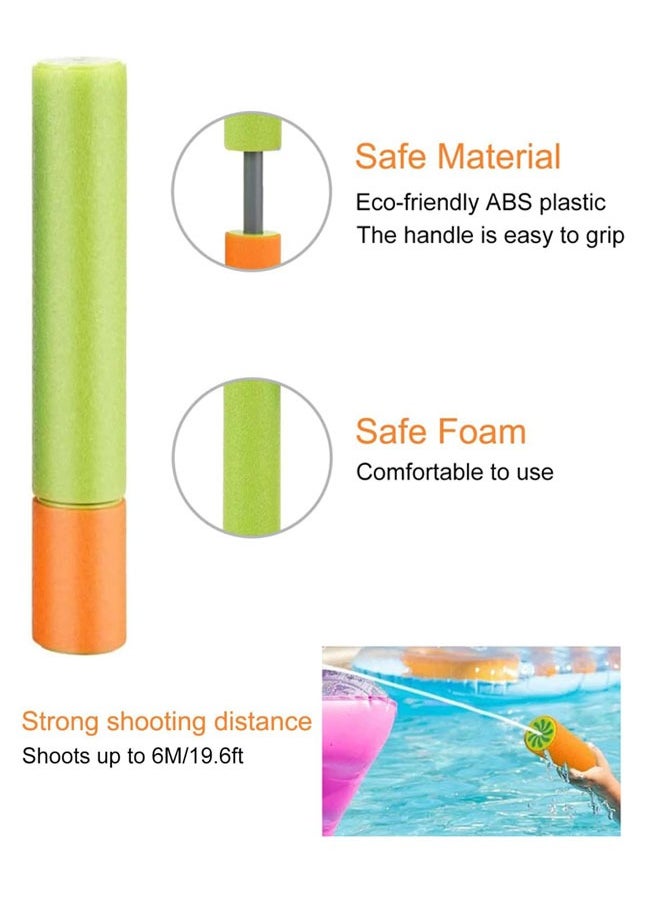 وهاواي 4pcs Foam Water Pistol  Blaster Set for Kids 33cm Shoots Up to 6m Water Spray  Toys Shooter for Kids Summer Outdoor Swimming Pool Beach Sand Party Game Water Fighting Play Toys for Boys Girls Adults  - Image 3