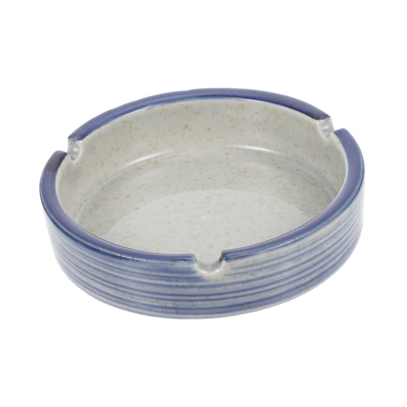 Blue Japanese Design Ceramic Ashtray Stylish Smoking Container Home Decor - Image 2