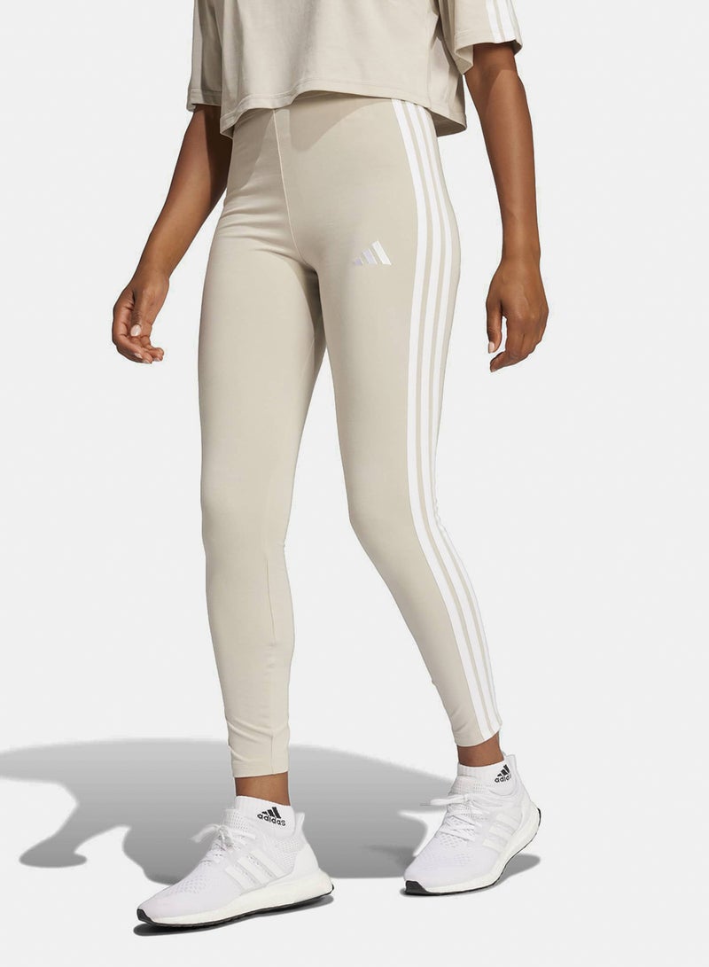 Adidas Essentials 3-Stripes Cotton Leggings - Image 1
