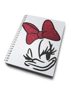 LIT Daisy Duck Pink Bow Printed Notebook  - Image 2