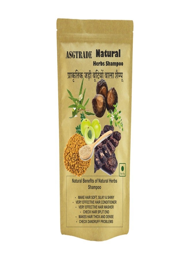 Organic Hair Shampoo with Amla, Reetha, Shikakai, Methi, Dana, Bhringraj, Bhrami, Neem, Kalonji, Aloe Vera & Hibiscus, 200g, Paraben & Sulphate Free - Image 1