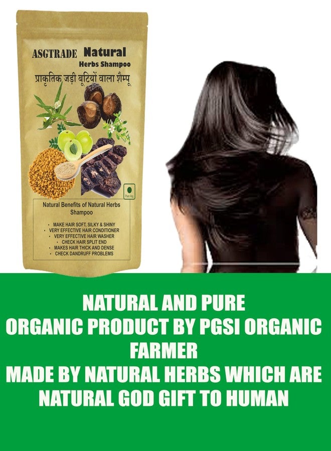 Organic Hair Shampoo with Amla, Reetha, Shikakai, Methi, Dana, Bhringraj, Bhrami, Neem, Kalonji, Aloe Vera & Hibiscus, 200g, Paraben & Sulphate Free - Image 4