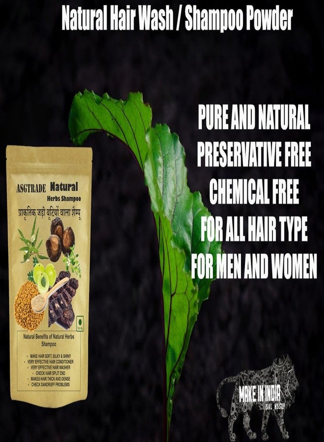 Organic Hair Shampoo with Amla, Reetha, Shikakai, Methi, Dana, Bhringraj, Bhrami, Neem, Kalonji, Aloe Vera & Hibiscus, 200g, Paraben & Sulphate Free - Image 3
