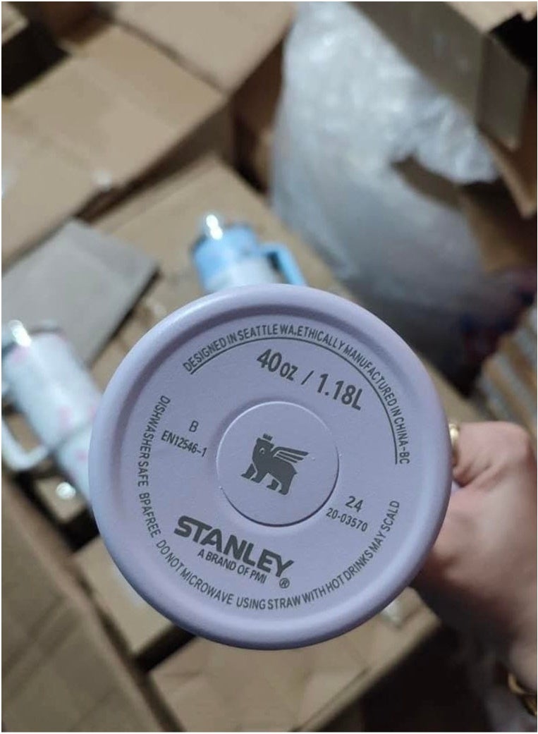 Stanley Quencher H2.0 FlowState™ 40oz Stainless Steel Marble Tumbler with Leak-Resistant 3-Position Lid & Reusable Straw | Double-Wall Vacuum Insulated | Keeps Beverages Cold for 40 Hours or Hot for 7 | BPA-Free, Eco-Friendly & Dishwasher Safe | Perfect for Gym, Travel, Office, and Daily Use - Image 3