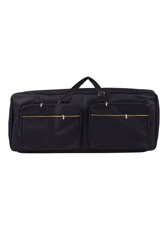 61 Keys Piano Keyboard Storage Bag,Portable Foldable Electric Piano Keyboard Case Bag with Ajustable Hand Straps and Two Side Bags,41x15.5x103cm,Black  - Image 5