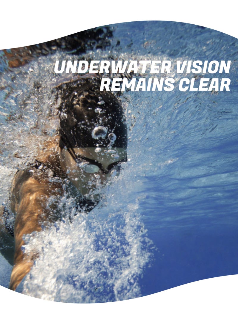 مجموعة نظارات السباحة مع سدادات الأذن ، قبعة السباحة ، مشبك الأنف وحافظة هاتف مقاومة للماء حماية من الأشعة فوق البنفسجية لا تسرب رؤية واضحة سهلة الضبط - Image 5