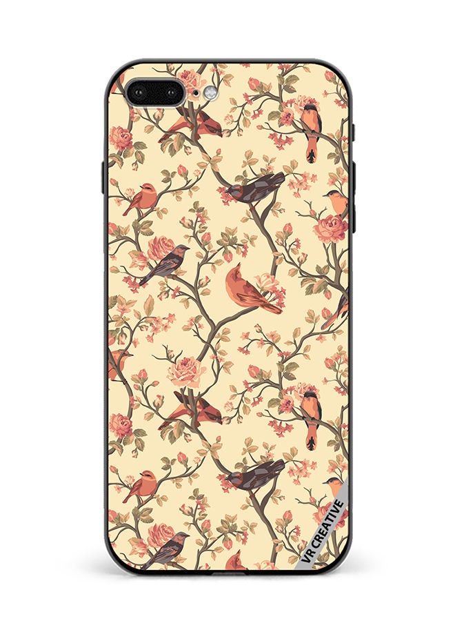 VR CREATIVE Protective Case Cover For Apple iPhone 7 Plus/8 Plus Birds Sitting On A Tree Design Multicolour - Image 1