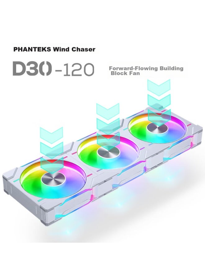 Phanteks D30 Building Block Version Forward 12cm Case Water Cooling Radiator Argb Temperature Control Fan - Image 1