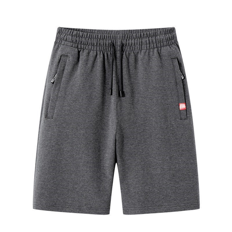 Mens Casual Shorts Summer Thin Drawstring Loose Dark gray  - Image 1