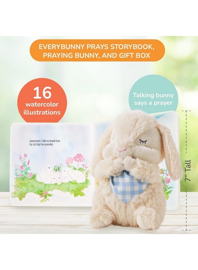 Tickle & Main Everybunny Prays The Praying Musical Bunny, Ideal Baptism & Christening Gifts for Girls, Babies & Toddlers on Easter (Blue, 7 in) - Image 2