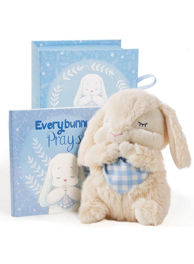 Tickle & Main Everybunny Prays The Praying Musical Bunny, Ideal Baptism & Christening Gifts for Girls, Babies & Toddlers on Easter (Blue, 7 in) - Image 1