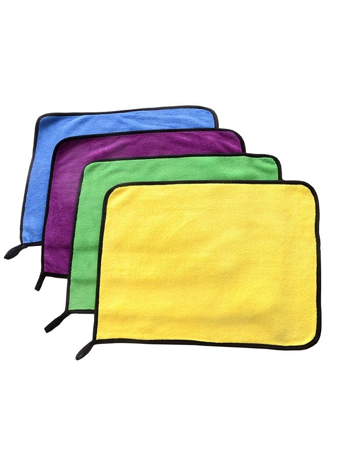 Pack Of 4 Car Drying Microfiber Towel - Image 2