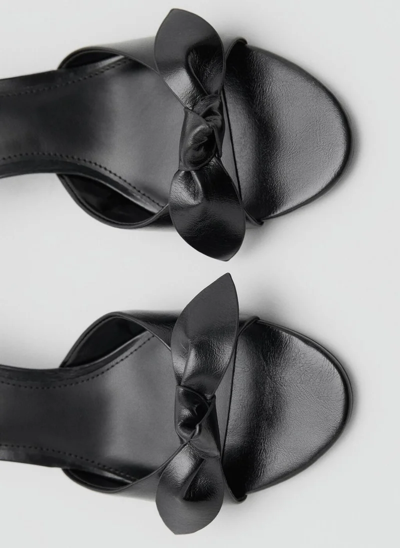MANGO Bow heel sandals