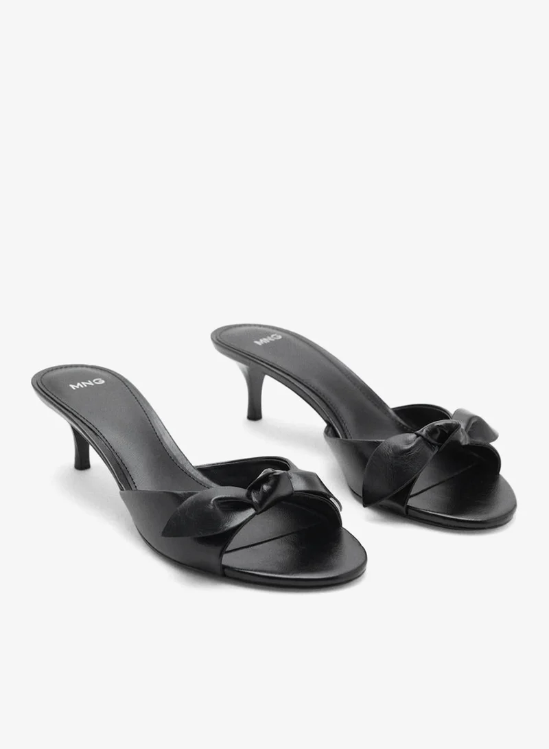 MANGO Bow heel sandals