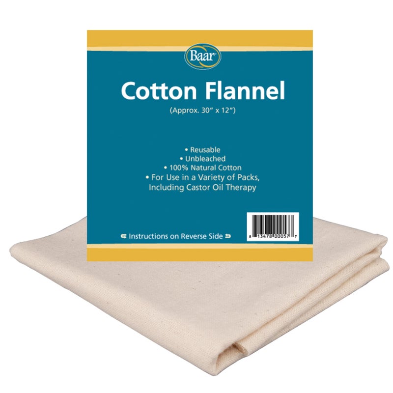 Baar Cotton Flannel Castor Oil Pack - Image 1