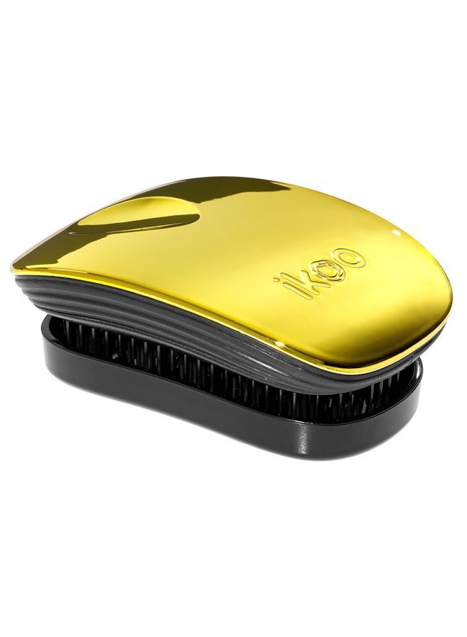 NIBEMINENT Pocket Hair Brush Gold Metallic - Image 1