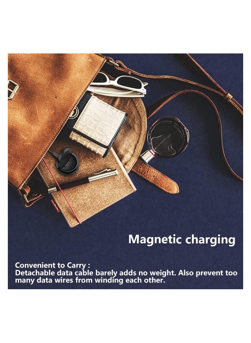 Charger for Samsung Galaxy Watch 42mm 46mm, Wireless Fast Charger Dock for Samsung Galaxy Smart Watch gear S3 Portable Charging Cradle Dock Charger stand with USB Cable(Black)  - Image 4