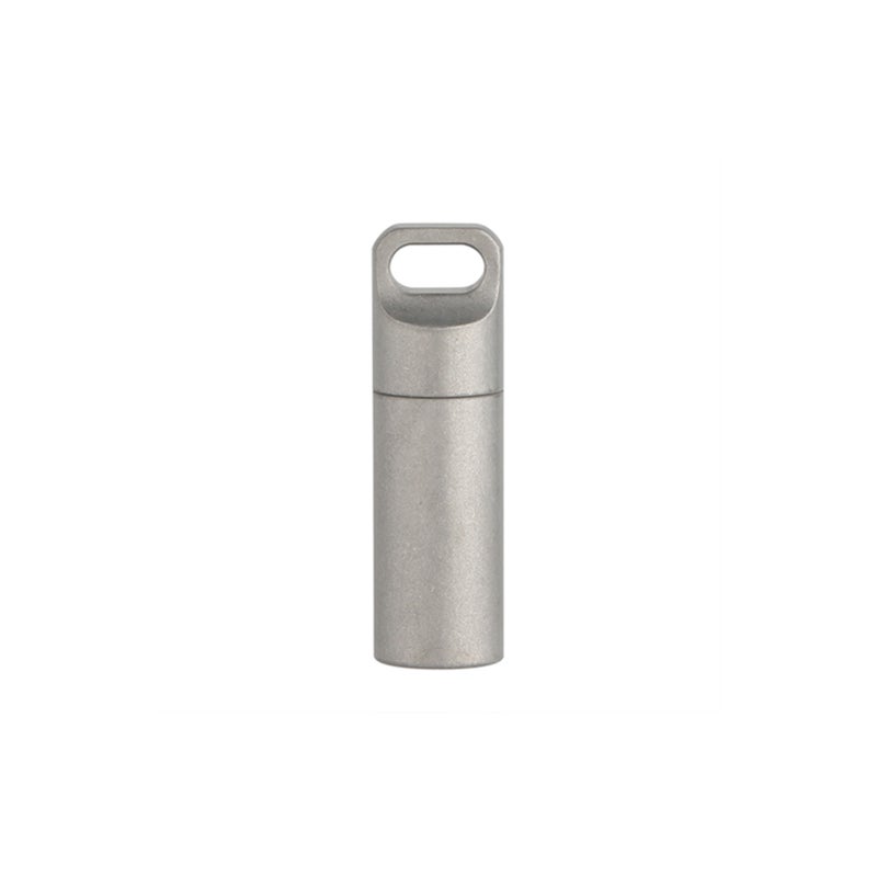 Small Travel Pill Case Titanium Waterproof Mini Pill Holder Pocket Pill Box Container for Outdoor Camping Hiking - Image 1