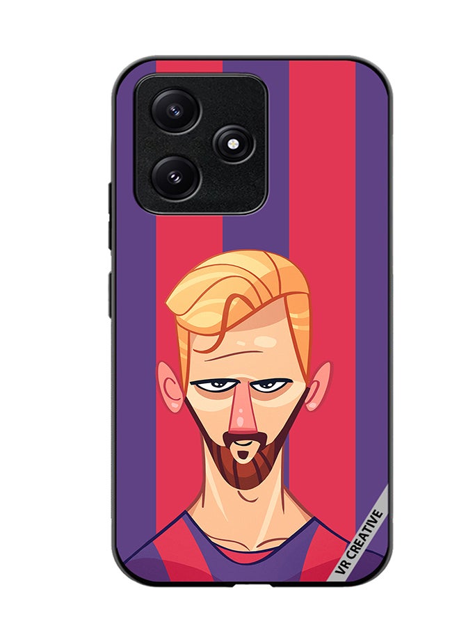 VR CREATIVE Protective Case Cover For Xiaomi Poco M6 Pro 5G Messi Design Multicolour - Image 1