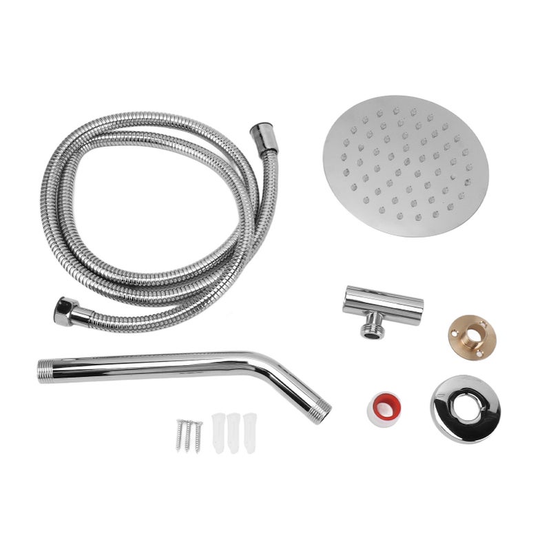 High Pressure Shower Head Set: Stainless Steel, 360-Degree Rotation, Water-Saving - Massage Nozzle Design, Wall-Mounted Shower Kit for Home Bathroom Use - Image 1