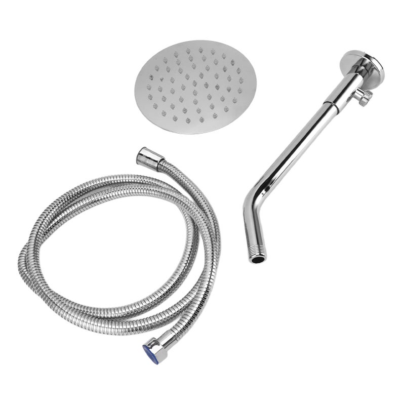 High Pressure Shower Head Set: Stainless Steel, 360-Degree Rotation, Water-Saving - Massage Nozzle Design, Wall-Mounted Shower Kit for Home Bathroom Use - Image 2