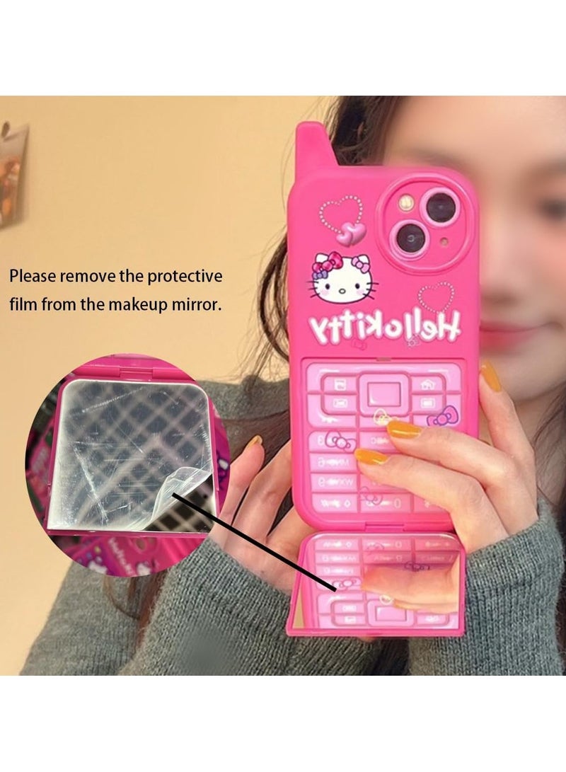 general Cartoon Case Compatible iPhone 15 Case, Cute and Funny Kawaii Cat Cat Phone Case 3D Character Soft Silicone Protective Case for Kids, Girls and Women - Image 3