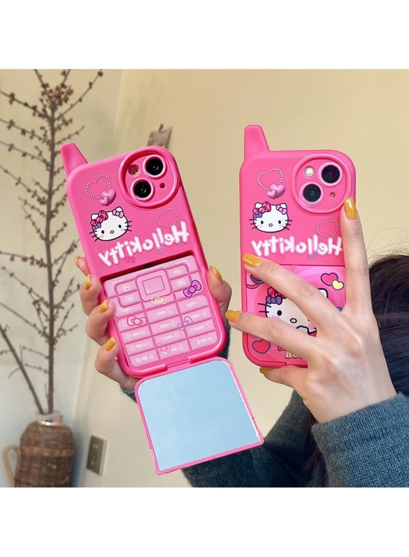 general Cartoon Case Compatible iPhone 15 Case, Cute and Funny Kawaii Cat Cat Phone Case 3D Character Soft Silicone Protective Case for Kids, Girls and Women - Image 4