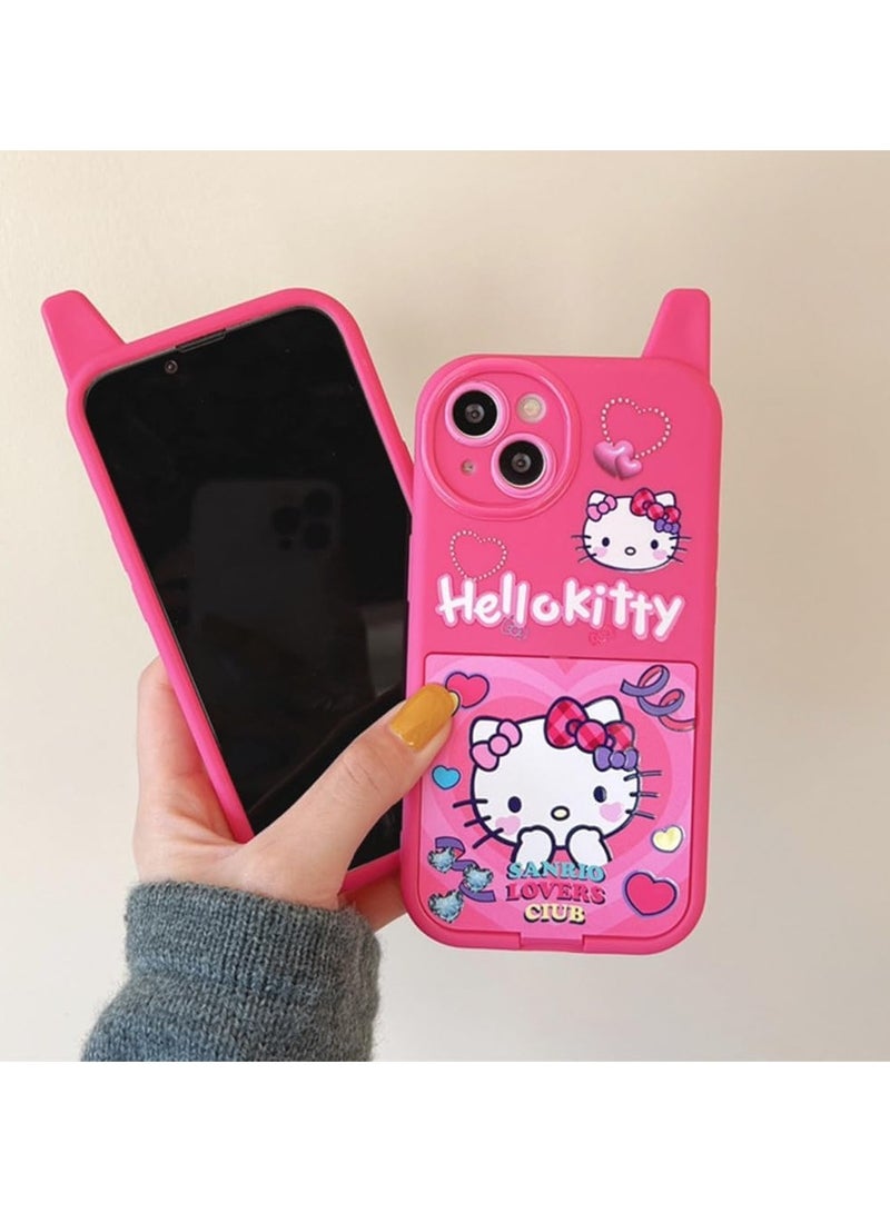 general Cartoon Case Compatible iPhone 15 Case, Cute and Funny Kawaii Cat Cat Phone Case 3D Character Soft Silicone Protective Case for Kids, Girls and Women - Image 5