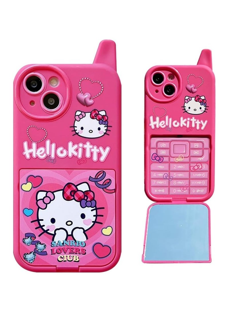 general Cartoon Case Compatible iPhone 15 Case, Cute and Funny Kawaii Cat Cat Phone Case 3D Character Soft Silicone Protective Case for Kids, Girls and Women - Image 1